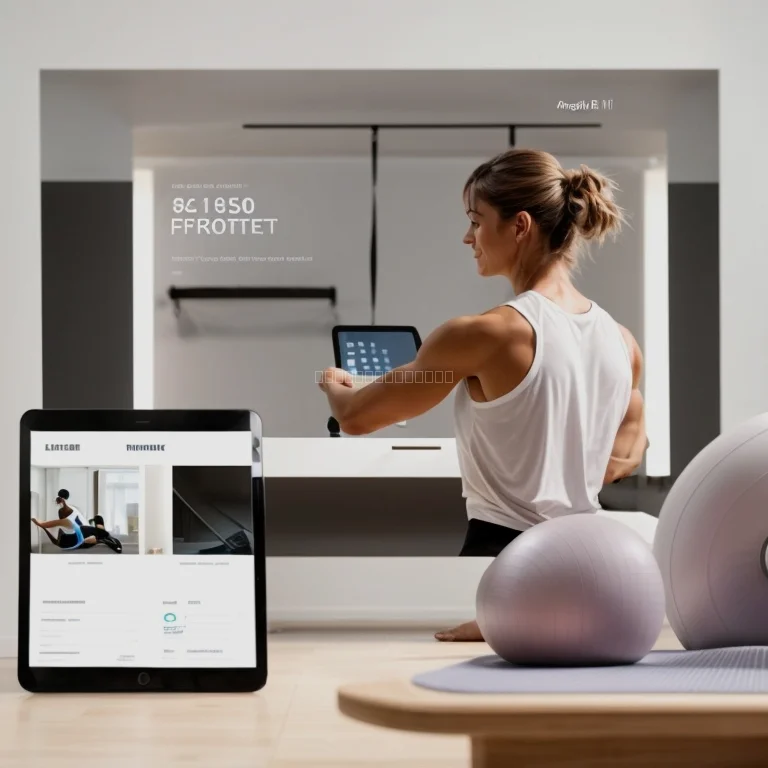 Person performing a quick at-home workout